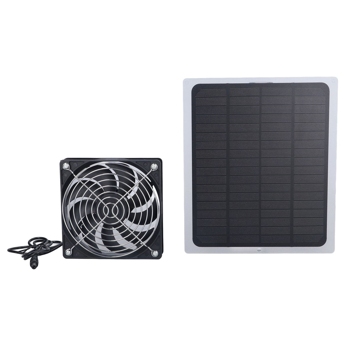 6W Solar Panel Fan with Protecting Net Waterproof Greenhouse Chicken House Solar Fan for Outdoor