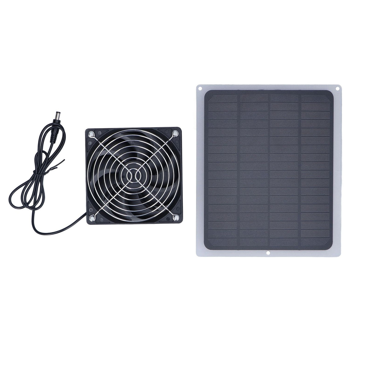 6W Solar Panel Fan with Protecting Net Waterproof Greenhouse Chicken House Solar Fan for Outdoor