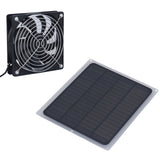 6W Solar Panel Fan with Protecting Net Waterproof Greenhouse Chicken House Solar Fan for Outdoor - 45-Degree Angle