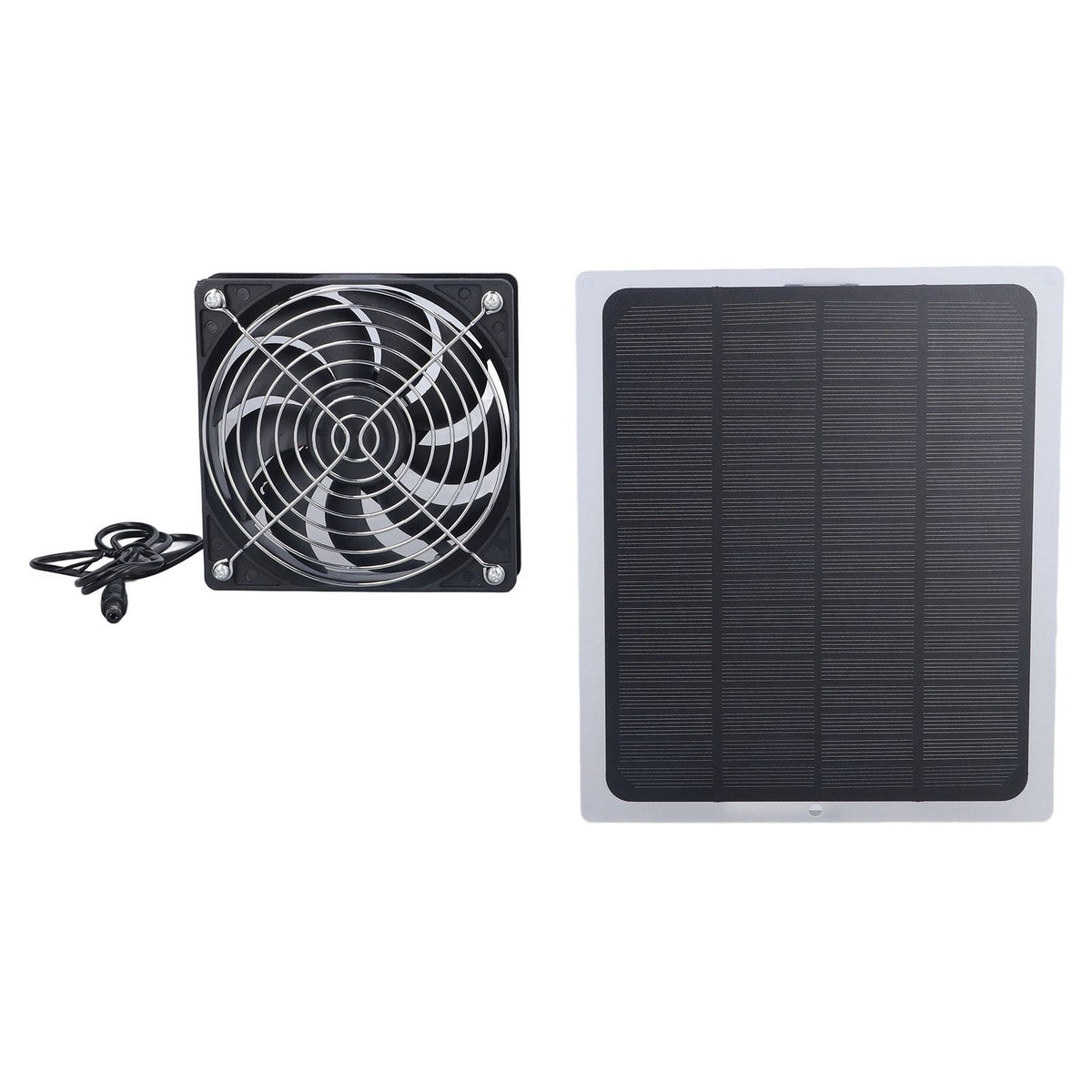 6W Solar Panel Fan with Protecting Net Waterproof Greenhouse Chicken House Solar Fan for Outdoor