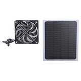 6W Solar Panel Fan with Protecting Net Waterproof Greenhouse Chicken House Solar Fan for Outdoor