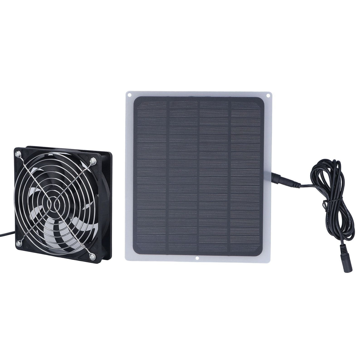 6W Solar Panel Fan with Protecting Net Waterproof Greenhouse Chicken House Solar Fan for Outdoor