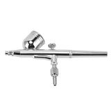 Airbrush Kit Stainless Steel Precise Dual Action Small Paint Spray Pen for Temporary Tattoo Cake - Side View