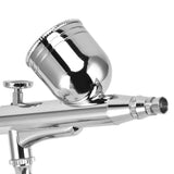 Airbrush Kit Stainless Steel Precise Dual Action Small Paint Spray Pen for Temporary Tattoo Cake - Extra Image