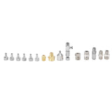 15PCS Airbrush Adapter Set Stainless Steel Airbrush Quick Release Disconnect Fittings Connector Kit