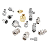 15PCS Airbrush Adapter Set Stainless Steel Airbrush Quick Release Disconnect Fittings Connector Kit