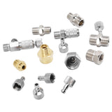15PCS Airbrush Adapter Set Stainless Steel Airbrush Quick Release Disconnect Fittings Connector Kit - Extra Image