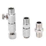 15PCS Airbrush Adapter Set Stainless Steel Airbrush Quick Release Disconnect Fittings Connector Kit