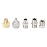 15PCS Airbrush Adapter Set Stainless Steel Airbrush Quick Release Disconnect Fittings Connector Kit