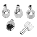6PCS Airbrush Adapter Set Stainless Steel Airbrush Quick Release Fittings Airbrush Connector Kit - Rear View
