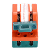 Knife Safety Switch 2 Pole 63A AC 220V Single Throw ABS Copper Disconnect Knife Switch for Fail Safe Circuit Breakers - Side View