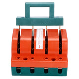Knife Safety Switch 4P Single Throw 100A AC 380V Terminal Connection Disconnect Knife Switch for Power Switches - Top-Down View