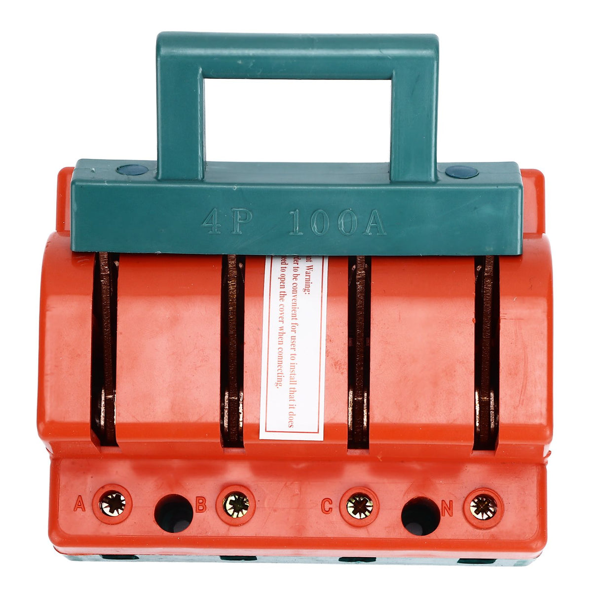 Knife Safety Switch 4P Single Throw 100A AC 380V Terminal Connection Disconnect Knife Switch for Power Switches