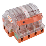 Knife Safety Switch AC380V 100A 4 Pole Double Throw Transparent Shell LED Indicators Disconnect Knife Switch