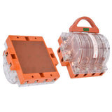 Knife Safety Switch AC380V 100A 4 Pole Double Throw Transparent Shell LED Indicators Disconnect Knife Switch