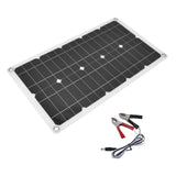 18V 100W Solar Panel Waterproof Solar Charging Panel Outdoor Battery Charger for Household Car Boat - Front View