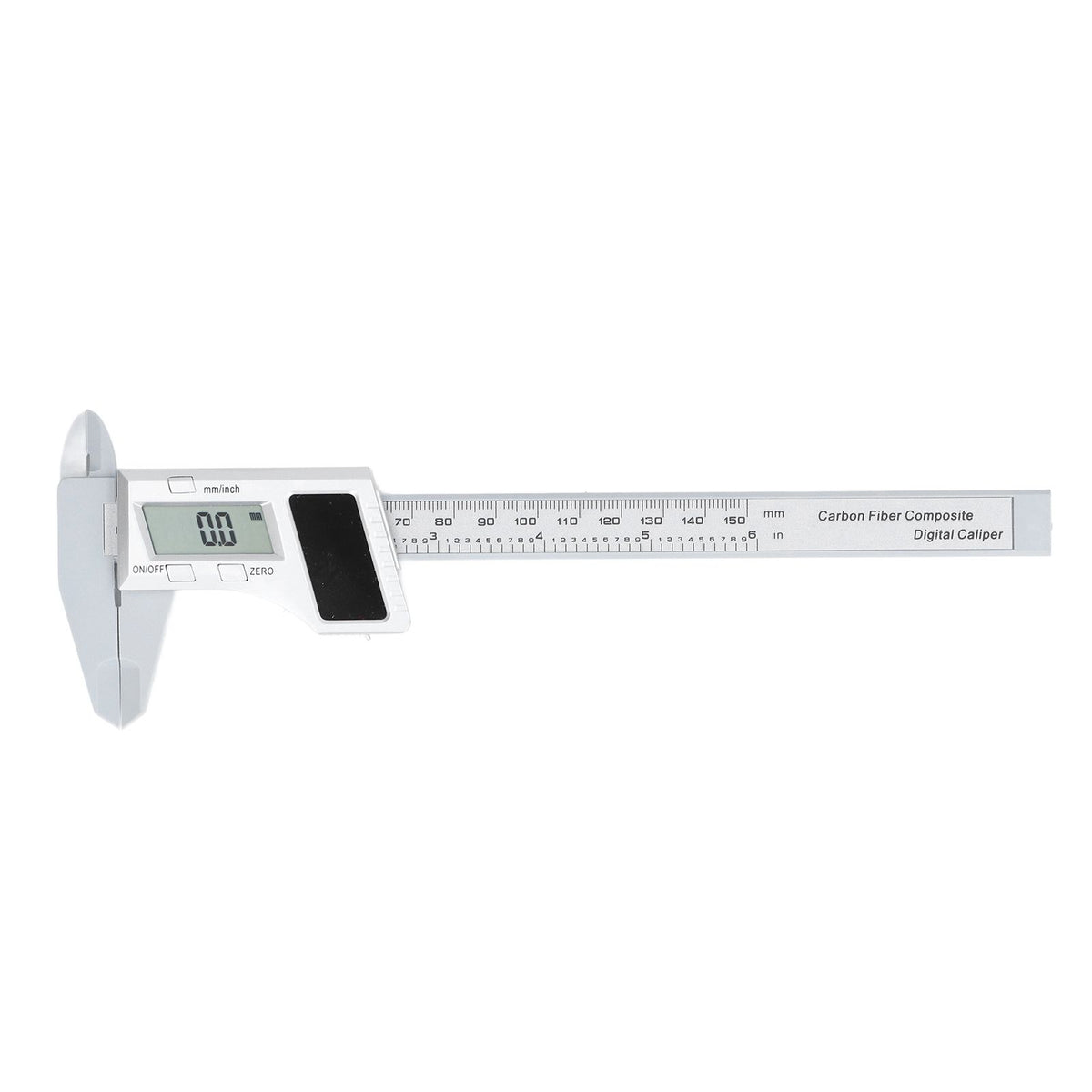 Solar Plastic Caliper 0‑150mm Electronic Digital Display Caliper for Engineering Surveying Angle Measurement