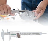 Solar Plastic Caliper 0‑150mm Electronic Digital Display Caliper for Engineering Surveying Angle Measurement