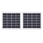 2 Pcs Portable Solar Panel 2W 6V Mini Solar Cells High Conversion Efficiency for Household Lighting System