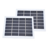 2 Pcs Portable Solar Panel 2W 6V Mini Solar Cells High Conversion Efficiency for Household Lighting System