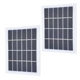 2 Pcs Portable Solar Panel 2W 6V Mini Solar Cells High Conversion Efficiency for Household Lighting System - Side View