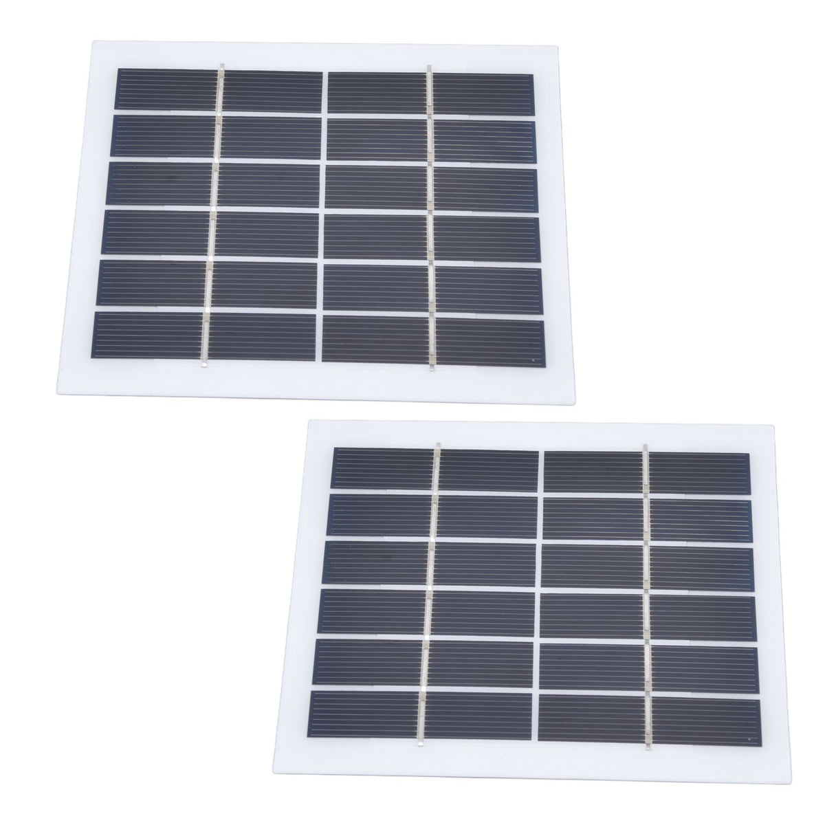 2 Pcs Portable Solar Panel 2W 6V Mini Solar Cells High Conversion Efficiency for Household Lighting System