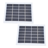 2 Pcs Portable Solar Panel 2W 6V Mini Solar Cells High Conversion Efficiency for Household Lighting System