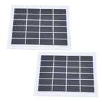 2 Pcs Portable Solar Panel 2W 6V Mini Solar Cells High Conversion Efficiency for Household Lighting System