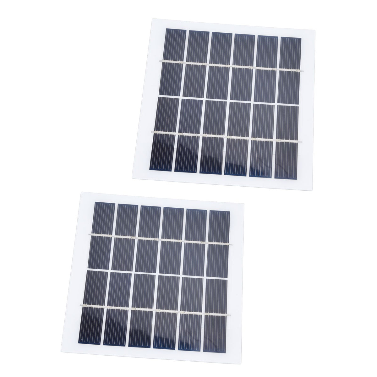 2 Pcs Portable Solar Panel 2W 6V Mini Solar Cells High Conversion Efficiency for Household Lighting System