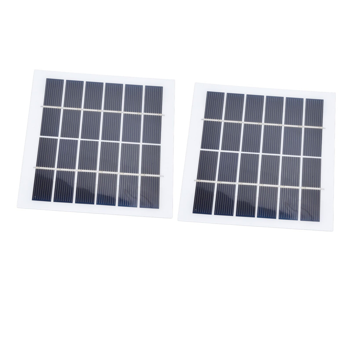 2 Pcs Portable Solar Panel 2W 6V Mini Solar Cells High Conversion Efficiency for Household Lighting System