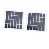 2 Pcs Portable Solar Panel 2W 6V Mini Solar Cells High Conversion Efficiency for Household Lighting System