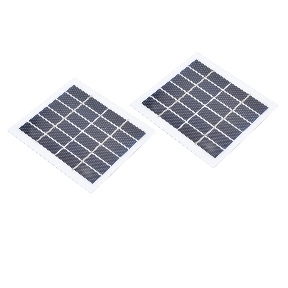 2 Pcs Portable Solar Panel 2W 6V Mini Solar Cells High Conversion Efficiency for Household Lighting System
