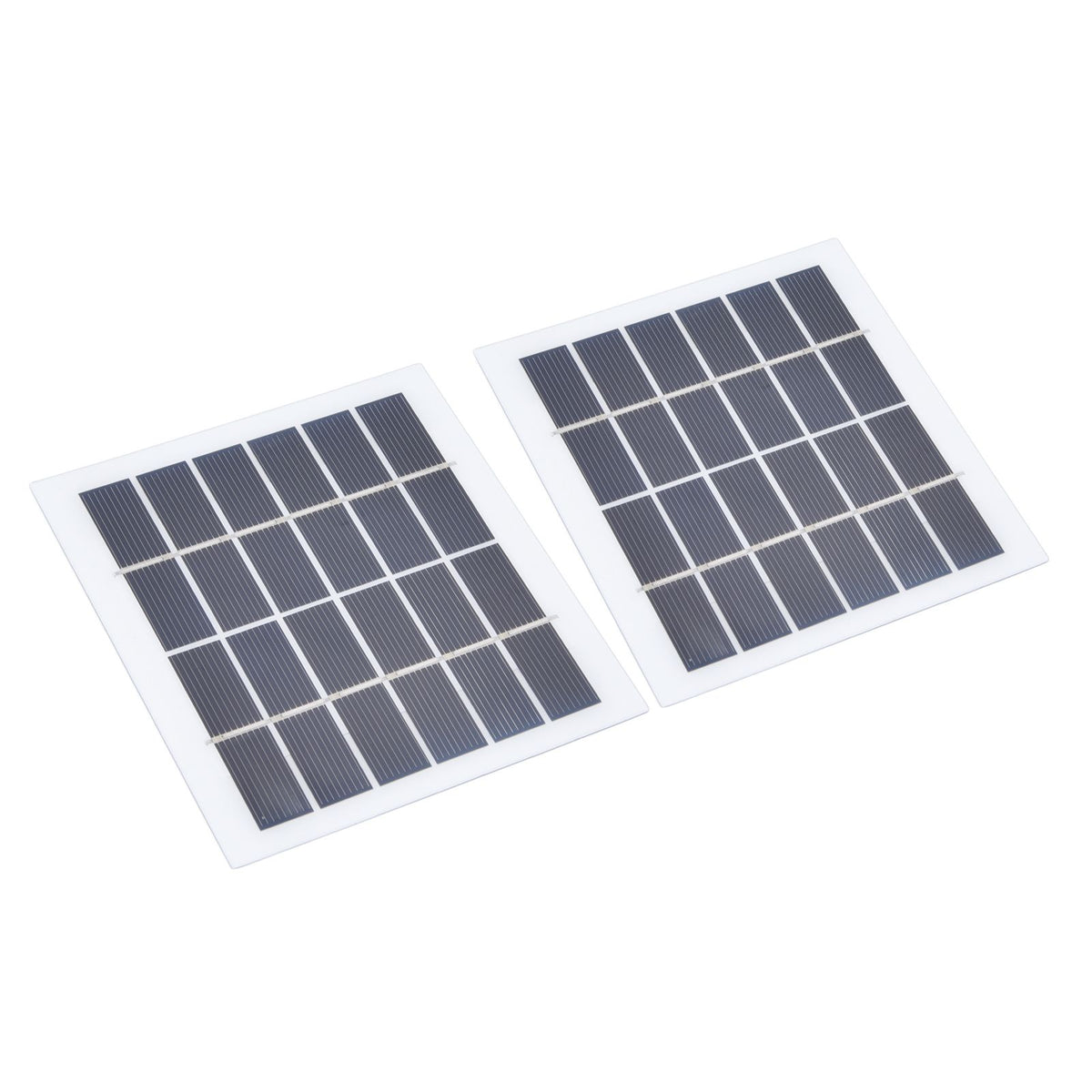 2 Pcs Portable Solar Panel 2W 6V Mini Solar Cells High Conversion Efficiency for Household Lighting System