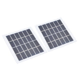 2 Pcs Portable Solar Panel 2W 6V Mini Solar Cells High Conversion Efficiency for Household Lighting System