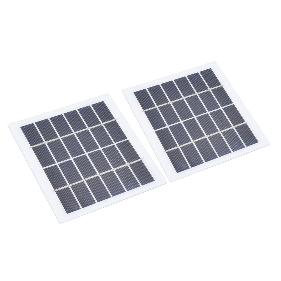 2 Pcs Portable Solar Panel 2W 6V Mini Solar Cells High Conversion Efficiency for Household Lighting System