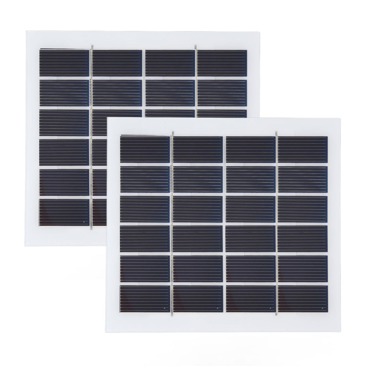 2 Pcs Portable Solar Panel 2W 6V Mini Solar Cells High Conversion Efficiency for Household Lighting System