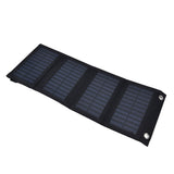 20W Solar Charger 2A 5V High Conversion Rate Solar 4 Folding Bag with USB Output Waterproof Solar Charger for Cellphone