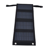20W Solar Charger 2A 5V High Conversion Rate Solar 4 Folding Bag with USB Output Waterproof Solar Charger for Cellphone