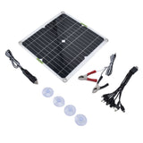 Portable Solar Panel 200W 5V Waterproof Lightweight Thin Design Solar Charger Board for Household Car Ship - Rear View