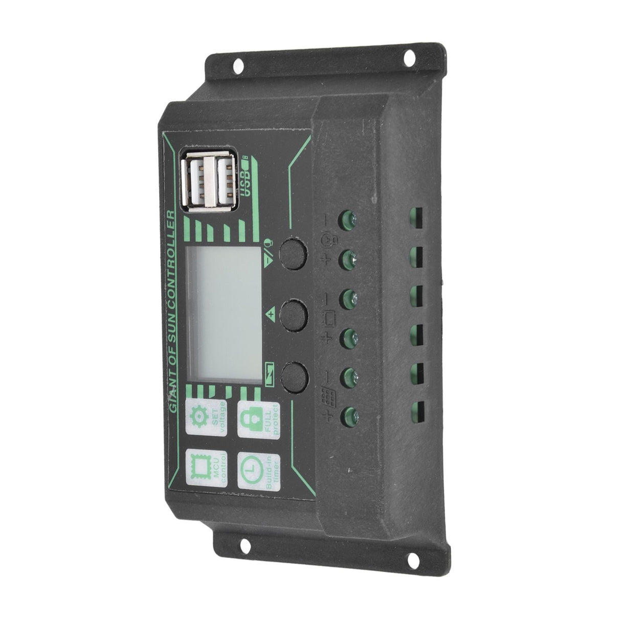 Solar Charge Discharge Controller Adjustable LCD Display PWM Dual USB Photovoltaic MPPT Solar Panel Regulator 20A