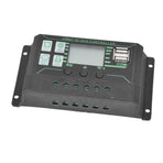 Solar Charge Discharge Controller Adjustable LCD Display PWM Dual USB Photovoltaic MPPT Solar Panel Regulator 30A