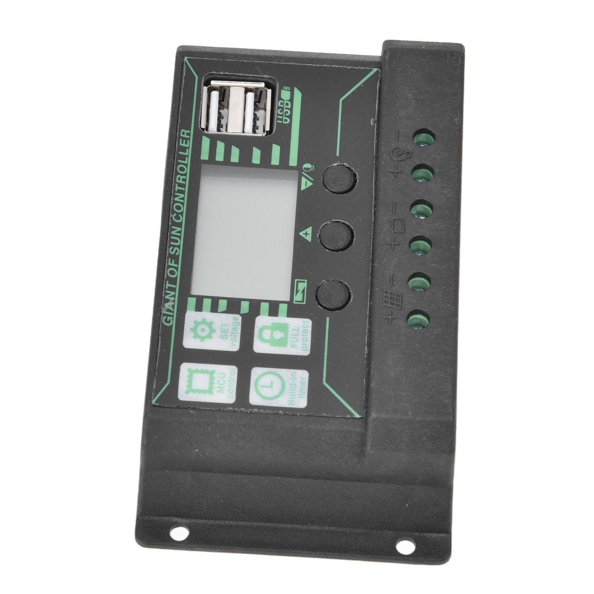 Solar Charge Discharge Controller Adjustable LCD Display PWM Dual USB Photovoltaic MPPT Solar Panel Regulator 30A