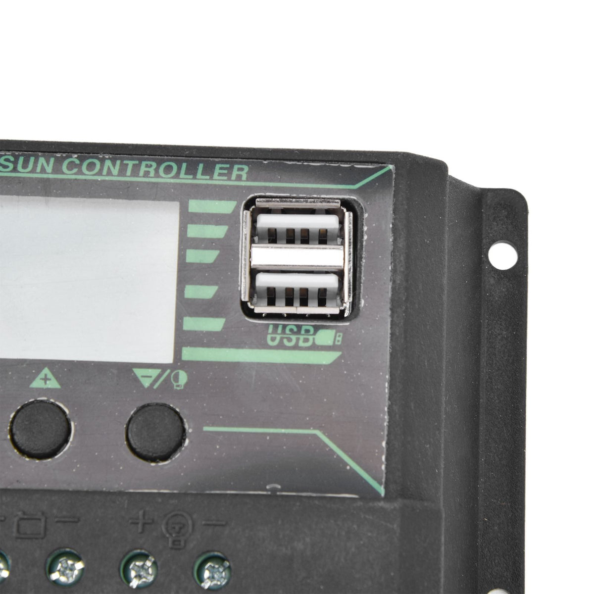 Solar Charge Discharge Controller Adjustable LCD Display PWM Dual USB Photovoltaic MPPT Solar Panel Regulator 30A