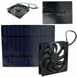Solar Powered Exhaust Fan 10W Single Fan Waterproof Solar Panel Fan Kit for Chicken Coops Greenhouses