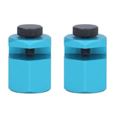 Aluminium Alloy Framing Square Attachment Jig Easy Grip Stair Gauge for Layout Blue - Rear View