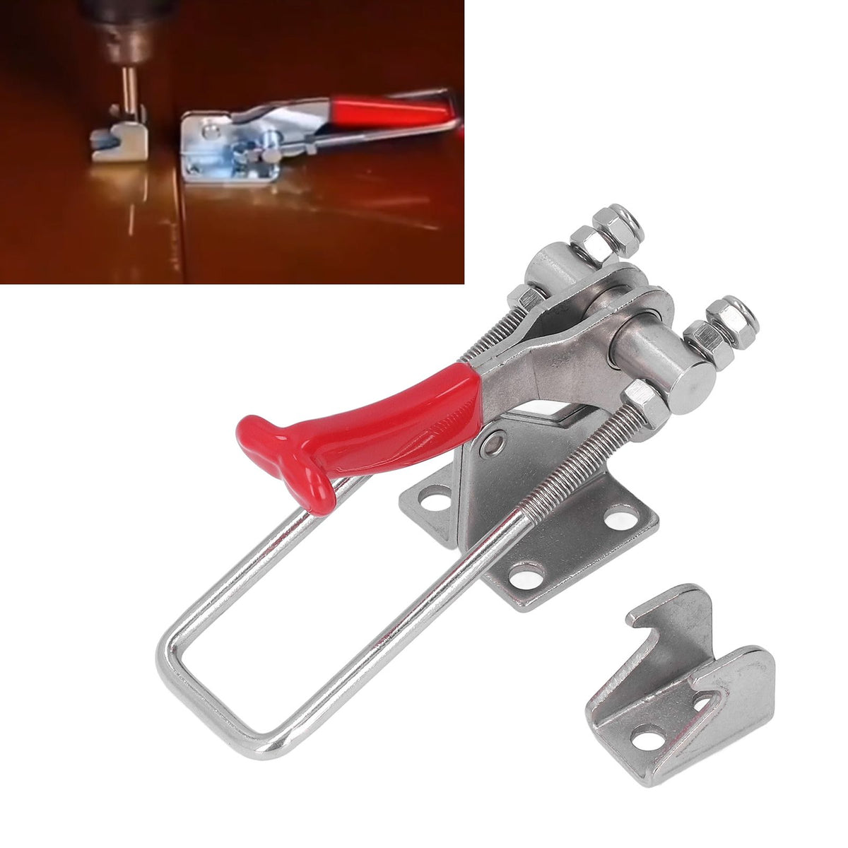 Adjustable Toggle Clamp 318kg Clamping Force Stainless Steel Toggle Clamp Latch Quick Release Lever Clamp for Soldering