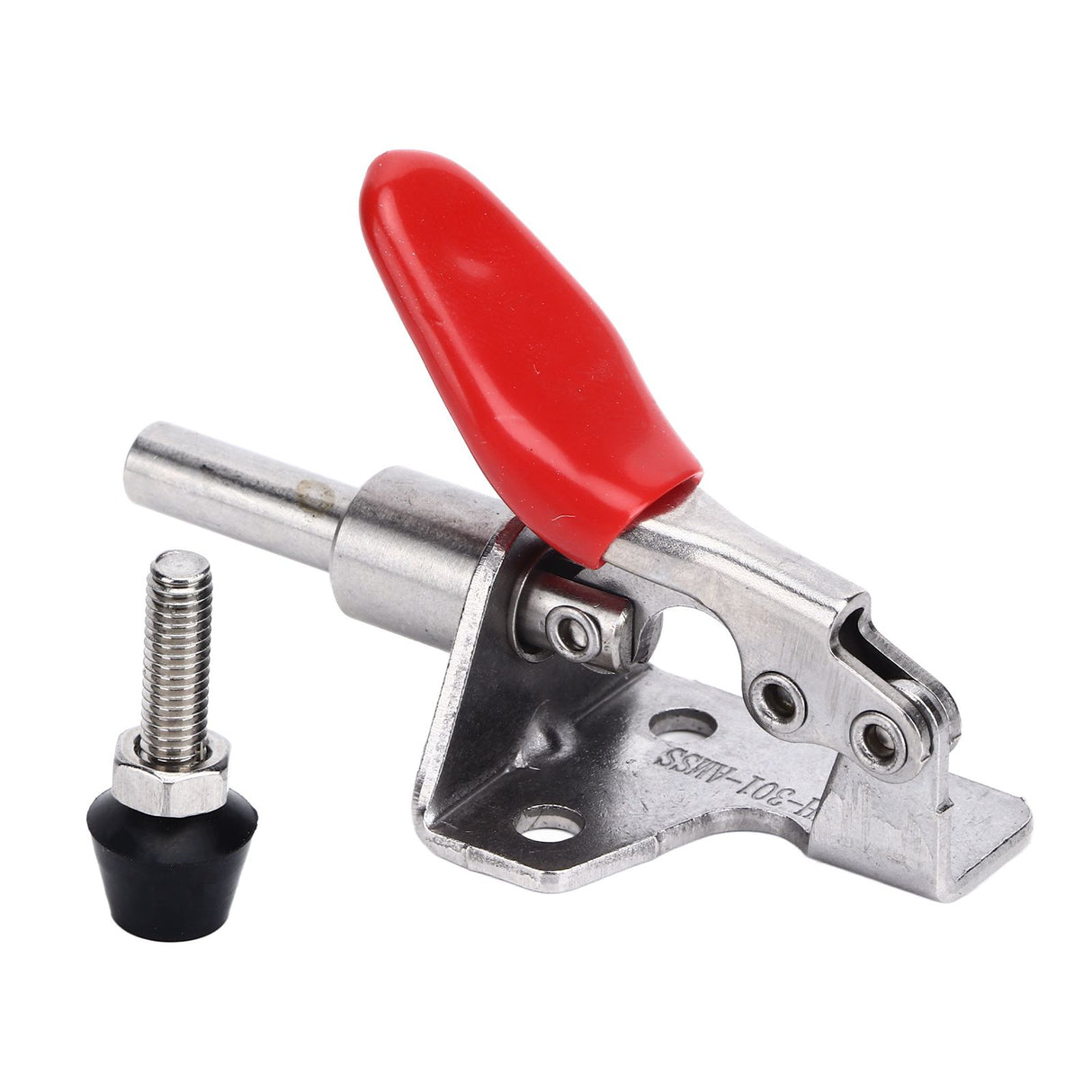 Quick Release Toggle Clamp Stainless Steel 99.2lb Capacity Prevent Slip Push Pull Lever Clamp for Woodworking Welding