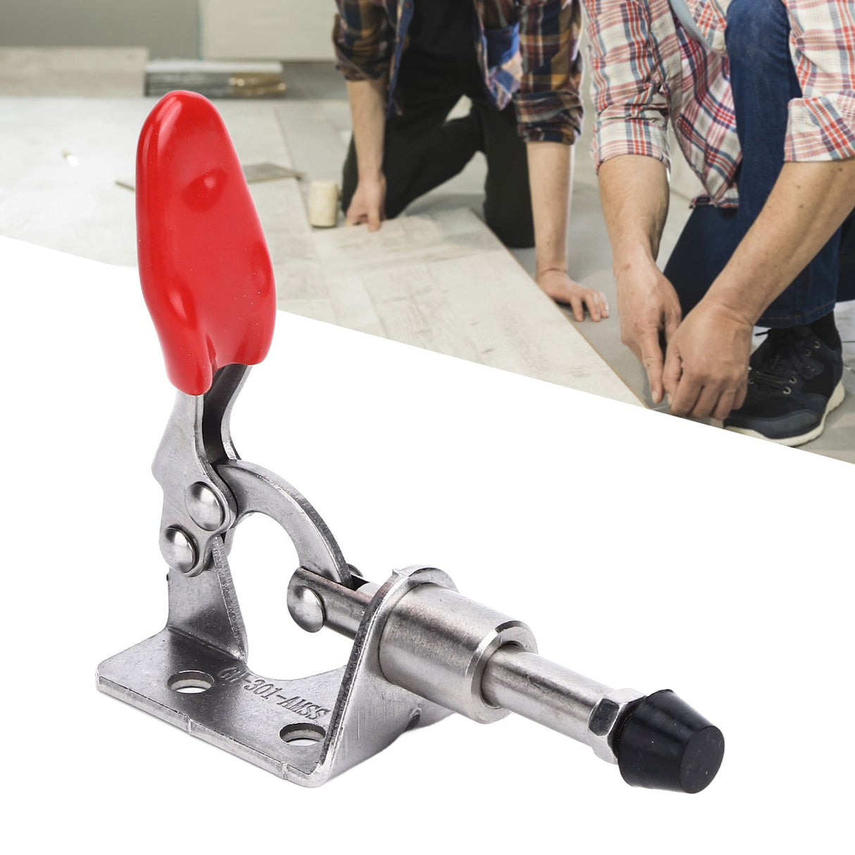 Quick Release Toggle Clamp Stainless Steel 99.2lb Capacity Prevent Slip Push Pull Lever Clamp for Woodworking Welding