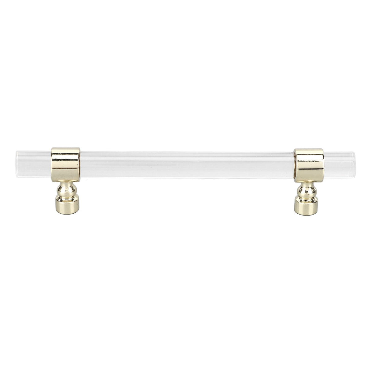 Crystal Acrylic Handle Transparent Easy to Install Drawer Pull Handle for Cabinets Drawers Dressers B01277S Hole Spacing 96 Gold