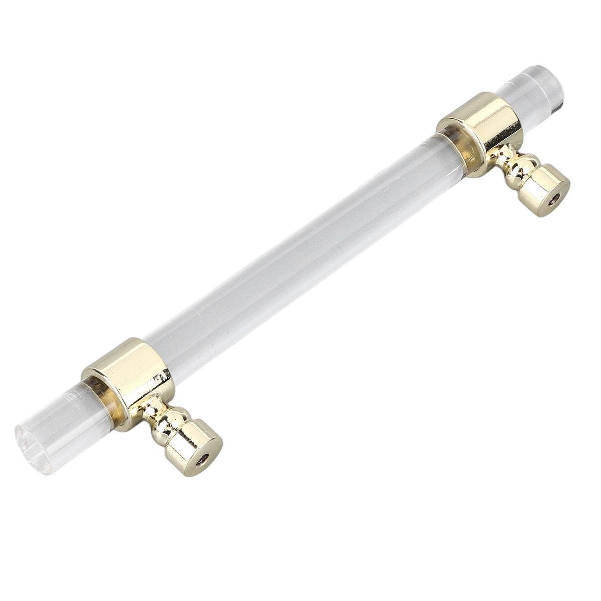 Crystal Acrylic Handle Transparent Easy to Install Drawer Pull Handle for Cabinets Drawers Dressers B01277S Hole Spacing 96 Gold